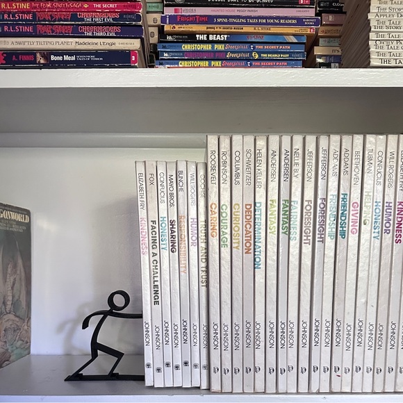 Super Stickman Bookend, Thin Version; Fun, Cute, Conversation Piece; 3D Print - Picture 3 of 5